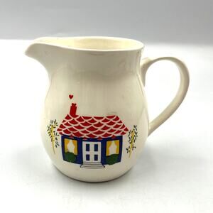 Vintage Ceramic Small Pitcher Creamer Whimsical Farmhouse Cottage Core Kitchen